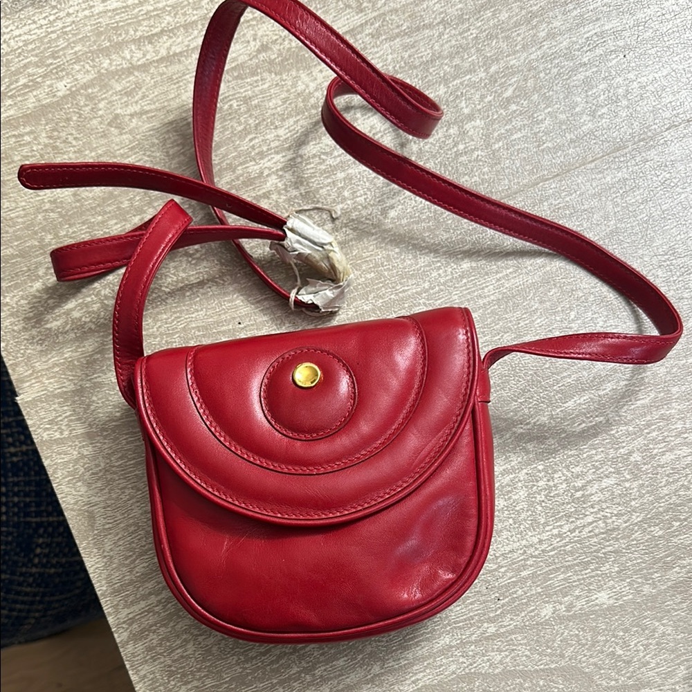 Vintage Movado Red Crossbody Purse - NEW